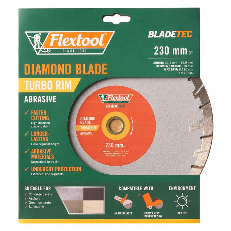 Dimond Blade Turbo Rim Abrasive 230Mm New
