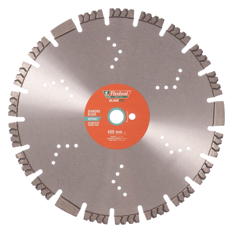 Flextool Diamond Blade Asphalt 400 Front Blade00091