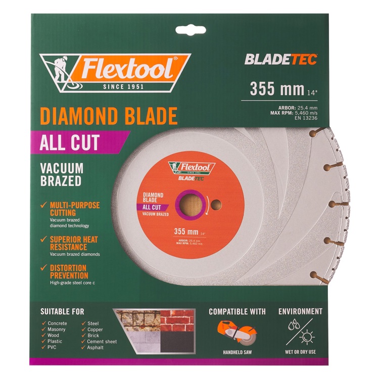 Flextool Diamond Blade All Cut 355 Front00065