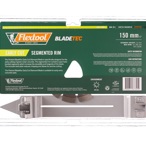 Flextool Diamond Cup Segment Rim Early Cut 150 Back00272