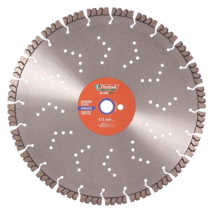 Flextool Diamond Blade Concrete 415 Front Blade00097
