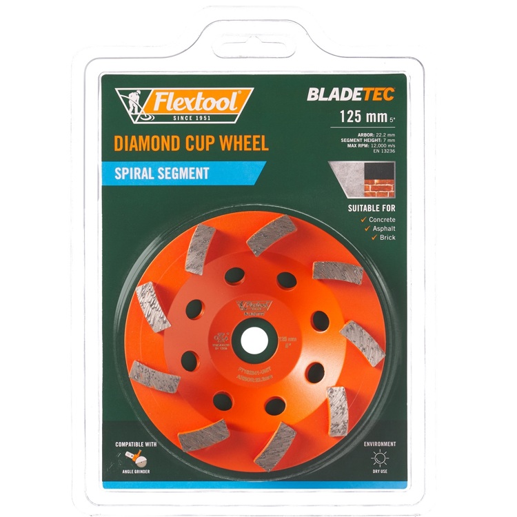 Flextool Diamond Cup Spiral Segment