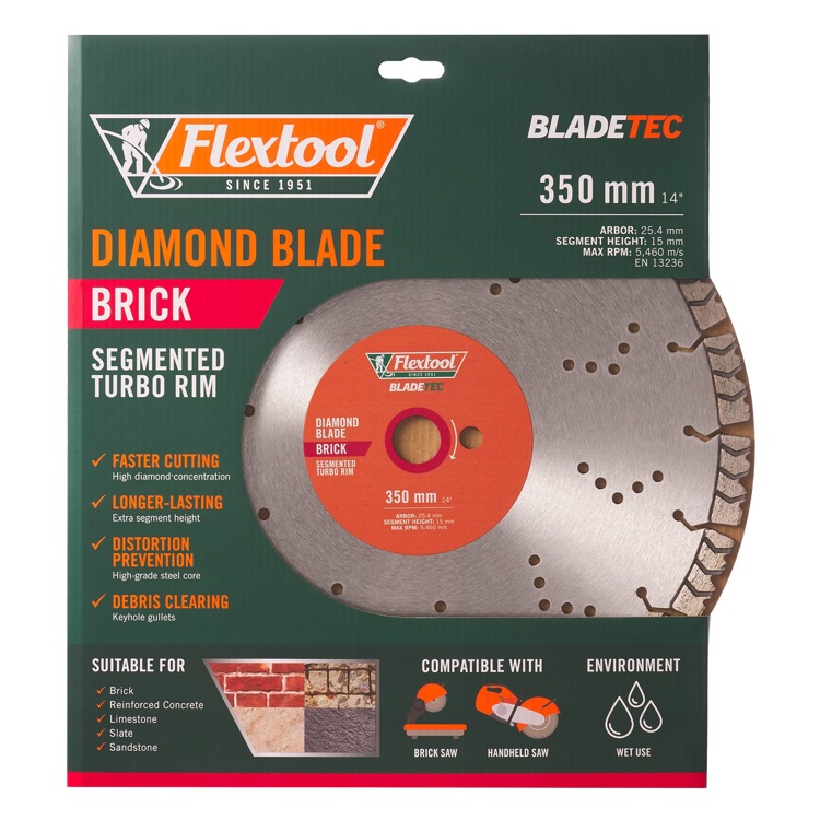 Flextool Diamond Blade Brick 350 Front00061 (1)